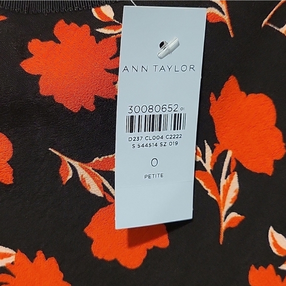 ❤️ NWT! ANN TAYLOR FLORAL MAXI SKIRT, 0P (25 PETITE) - Picture 4 of 9